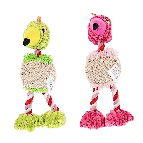VILLFUL 2stücke Cartoon Flamingo Kauspielzeug Für Hunde Interaktives Quietschspielzeug Robustem Material Für Zahnpflege Und Spielspaß VILLFUL 2stücke Cartoon Flamingo Kauspielzeug Für Hunde Interaktives Quietschspielzeug Robustem Material Für Zahnpflege Und Spielspaß von VILLFUL