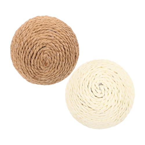 VILLFUL 2 Stück Katzen Sisalball, Katzenspielzeug, Katzenspielzeugball, Katzenbälle, Haustier Kratzball, Kätzchenkratzbrett, Kätzchenbedarf, Wiederverwendbarer Katzenkratzbaum, VILLFUL 2 Stück Katzen Sisalball, Katzenspielzeug, Katzenspielzeugball, Katzenbälle, Haustier Kratzball, Kätzchenkratzbrett, Kätzchenbedarf, Wiederverwendbarer Katzenkratzbaum, von VILLFUL