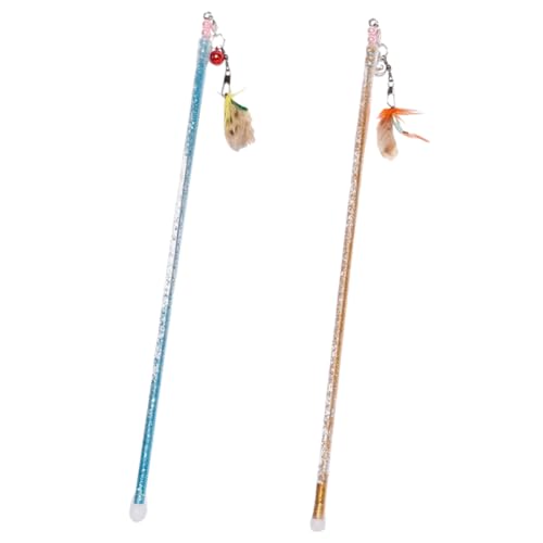VILLFUL 2 Stück Katzenangel, Katzenstab, Spielzeug Für Hauskatzen, Spielzeug Für Katzen, Katzenspielzeug, Interaktives Katzenspielzeug, Stab, Katzen Bereicherungsspielzeug, VILLFUL 2 Stück Katzenangel, Katzenstab, Spielzeug Für Hauskatzen, Spielzeug Für Katzen, Katzenspielzeug, Interaktives Katzenspielzeug, Stab, Katzen Bereicherungsspielzeug, von VILLFUL