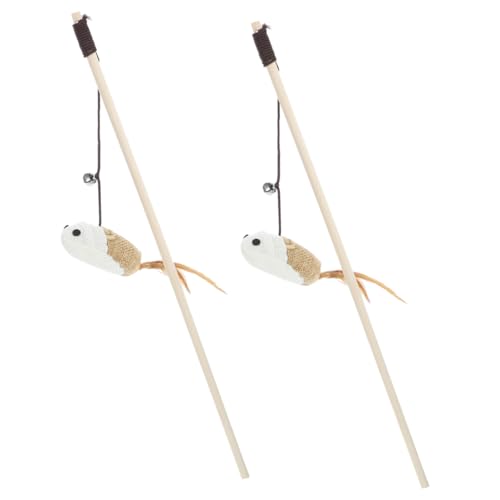 VILLFUL 2 Stück Katzenangel, Zum Necken, Für Haustiere, Katzenspielzeug, Angelrute, Kätzchen Neckspielzeug, Kätzchen Neckspielzeug, Katzenstab, Spielzeug Für Katzen, Katzenbedarf, VILLFUL 2 Stück Katzenangel, Zum Necken, Für Haustiere, Katzenspielzeug, Angelrute, Kätzchen Neckspielzeug, Kätzchen Neckspielzeug, Katzenstab, Spielzeug Für Katzen, Katzenbedarf, von VILLFUL
