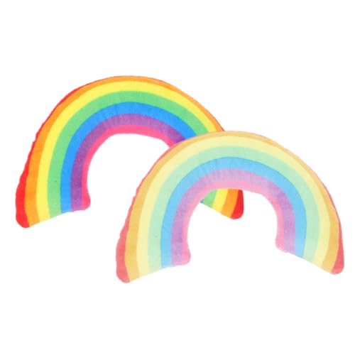 VILLFUL 2 Stück Katzenminze Kissen für Katzen Interaktives Plüschspielzeug Regenbogenfarben U Förmiges Schlafkissen für Entspannung und Spiel für Drinnen und Unterwegs VILLFUL 2 Stück Katzenminze Kissen für Katzen Interaktives Plüschspielzeug Regenbogenfarben U Förmiges Schlafkissen für Entspannung und Spiel für Drinnen und Unterwegs von VILLFUL