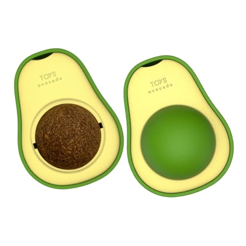 VILLFUL 2pcs Drehbare Katze Spielzeug Bälle für Indoor Katzen Lecken Spielzeug Kauen Seile Bälle VILLFUL 2pcs Drehbare Katze Spielzeug Bälle für Indoor Katzen Lecken Spielzeug Kauen Seile Bälle von VILLFUL
