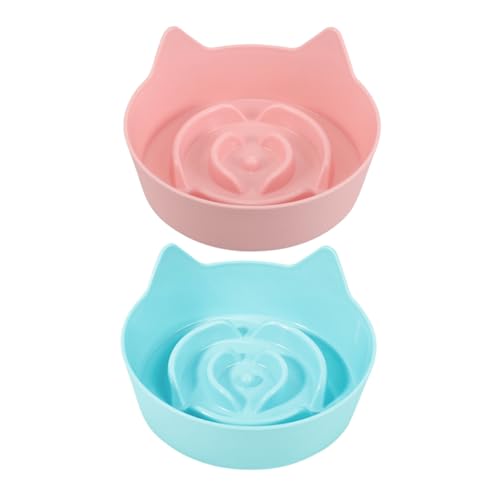 VILLFUL 2 Stück Katzennapf mit Katzenohr Design rutschfest und Langsames Fressen Fördert Gesundes Essen für Indoor Katzen Farbenfroh Futternapf für Haustiere VILLFUL 2 Stück Katzennapf mit Katzenohr Design rutschfest und Langsames Fressen Fördert Gesundes Essen für Indoor Katzen Farbenfroh Futternapf für Haustiere von VILLFUL
