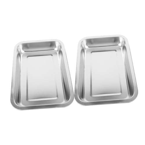 VILLFUL 2 Stück Katzentoilette, Haustiertoilette, Katzenbedarf, Große Katzentoilette Aus Metall, Katzentoilette Mit Großer Kapazität, Haushaltskatzentoilette, Kaninchentoilette, Flache VILLFUL 2 Stück Katzentoilette, Haustiertoilette, Katzenbedarf, Große Katzentoilette Aus Metall, Katzentoilette Mit Großer Kapazität, Haushaltskatzentoilette, Kaninchentoilette, Flache von VILLFUL