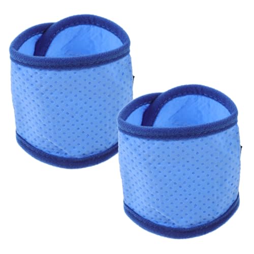 VILLFUL 2 Stück Kühler Hundehalstuch für Sommer Pet Cooling Bandana mit EIS Bereich für Hunde Atmungsaktives Umweltfreundliches Kühlhalstuch Blau S von VILLFUL