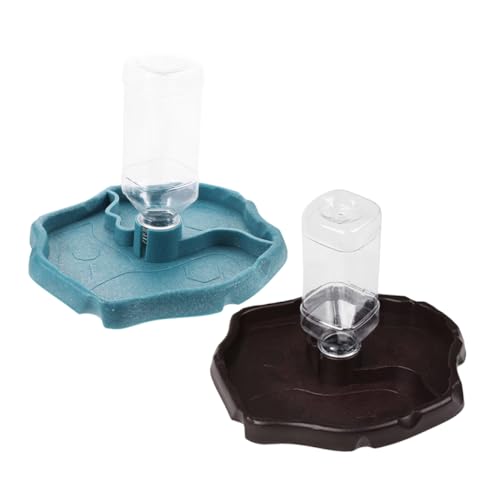 VILLFUL Automatischer Wassernapf für Reptilien 2er-Pack Stabiler Tragbarer Reptilientränker Aus Kunststoff für Schildkröten Eidechsen und Landschildkröten Fütterungszubehör VILLFUL Automatischer Wassernapf für Reptilien 2er-Pack Stabiler Tragbarer Reptilientränker Aus Kunststoff für Schildkröten Eidechsen und Landschildkröten Fütterungszubehör von VILLFUL