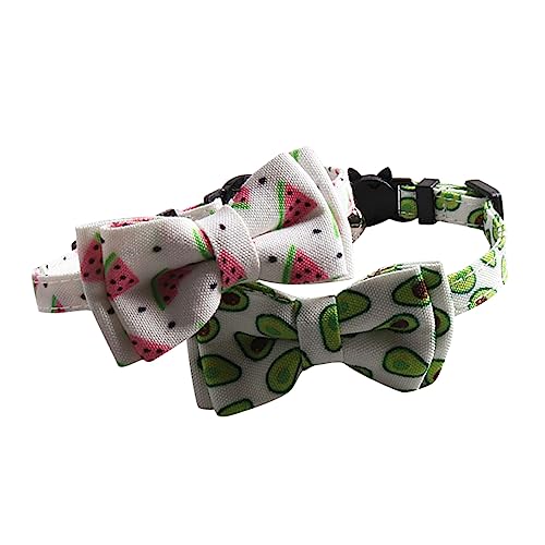 VILLFUL 2 Stück Sommerliche Katzenhalsbänder mit Glöckchen Kreatives Design mit Wassermelonen und Avocado Muster Verstellbar für Haustiere und Besondere Anlässe VILLFUL 2 Stück Sommerliche Katzenhalsbänder mit Glöckchen Kreatives Design mit Wassermelonen und Avocado Muster Verstellbar für Haustiere und Besondere Anlässe von VILLFUL