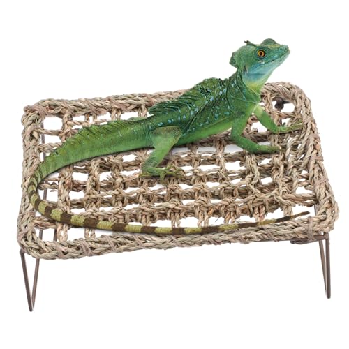 VILLFUL 2 Stück Teiliges Reptilien Hängematten mit Stabilem Metallrahmen Handgewebte Natürliche Fasern Atmungsaktiv und Langlebig als Kühler Ruheplatz für Eidechsen und Bartagamen VILLFUL 2 Stück Teiliges Reptilien Hängematten mit Stabilem Metallrahmen Handgewebte Natürliche Fasern Atmungsaktiv und Langlebig als Kühler Ruheplatz für Eidechsen und Bartagamen von VILLFUL