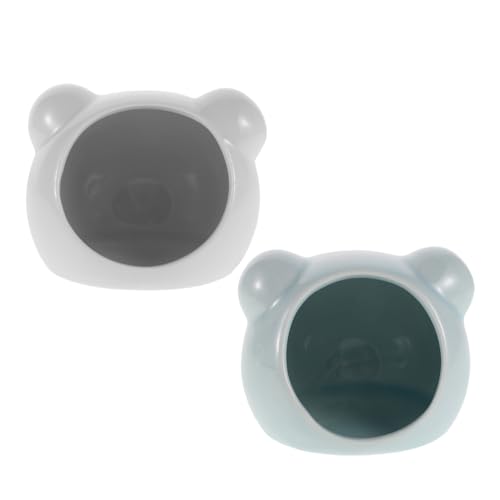 VILLFUL 2 Stück Versteck für Hamster und Zwerghamster Kühles Badehaus für Kleintiere Geeignet als Versteck und Dekoration Blau und Weiß von VILLFUL