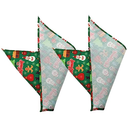 VILLFUL 2er Satz Weihnachtsschals Für Haustiere Hundekleidung Kuschelige Dreiecks-lätzchen Waschbar Und Wiederverwendbar VILLFUL 2er Satz Weihnachtsschals Für Haustiere Hundekleidung Kuschelige Dreiecks-lätzchen Waschbar Und Wiederverwendbar von VILLFUL