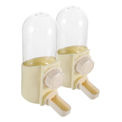 VILLFUL 2stücke Wasserspender Für Kleine Vögel Vogeltränkeflasche Sittich-wassernapf Käfig-wasserspender Papageien-wasserflasche Taubentränke Vogelfutterzubehör Heimvögel-tränke von VILLFUL