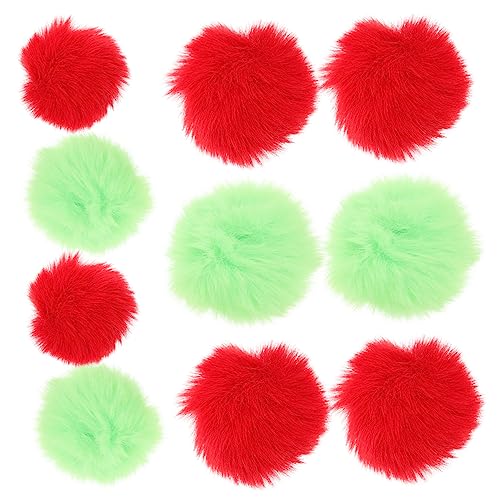 VILLFUL 20 Stück Künstliche Plüschbälle, Kleidungsdekor, Basteln, Flauschige Bälle, Mehrzweck Pompon Bälle, DIY Hutbälle, DIY Zubehör, Hüte, DIY Flauschbälle, Kleidungsbälle, von VILLFUL