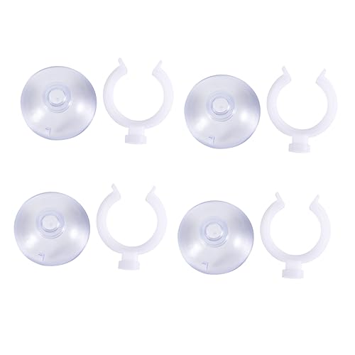 VILLFUL 20 Stück Teiliges Saugnapf Clips für Aquarien Hochwertige Halterungen zur Fixierung von Schläuchen und Rohren Installieren für Schwimmraum für Fische von VILLFUL