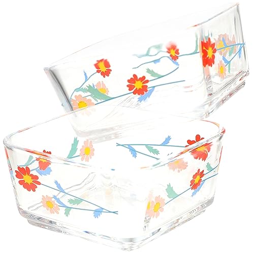 VILLFUL Futternapf für Meerschweinchen Hamster Kaninchen Glas auslaufsicheres Design 2 Stück von VILLFUL