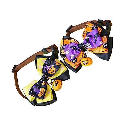 VILLFUL 2 Stück Kostüm Für Katze Und Hund Halloween-Design Verstellbares Halsband Haustierbedarf Für Fotoshootings von VILLFUL