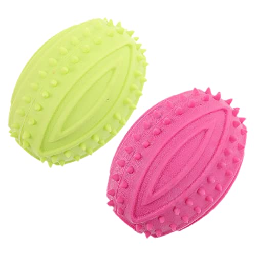 VILLFUL Kauball für Hunde 2er-Pack Quietschbälle für Welpen Beißspielzeug für Welpen Hundetrainingsspielzeug tragbar für den Innen- und Außenbereich VILLFUL Kauball für Hunde 2er-Pack Quietschbälle für Welpen Beißspielzeug für Welpen Hundetrainingsspielzeug tragbar für den Innen- und Außenbereich von VILLFUL