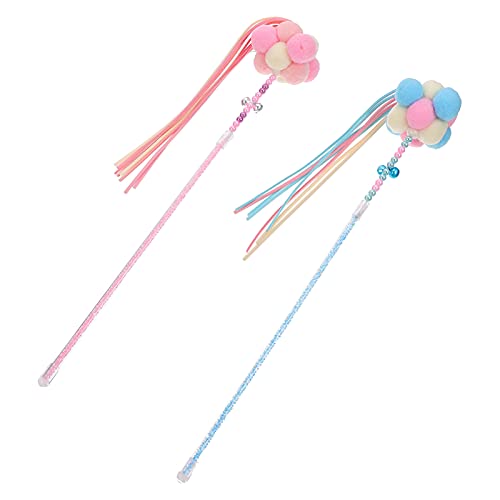 VILLFUL Interaktives Katzenspielzeug 2 Stück Katzenspielzeug langes Kätzchen-Teaser-Stick Auto-Spielzeug VILLFUL Interaktives Katzenspielzeug 2 Stück Katzenspielzeug langes Kätzchen-Teaser-Stick Auto-Spielzeug von VILLFUL