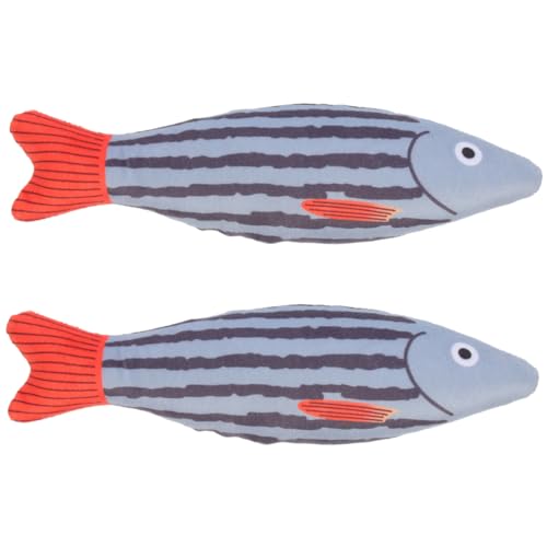 VILLFUL Cartoon Fisch Kätzchen Spielzeug 2 Stücke Katze Beißspielzeug VILLFUL Cartoon Fisch Kätzchen Spielzeug 2 Stücke Katze Beißspielzeug von VILLFUL