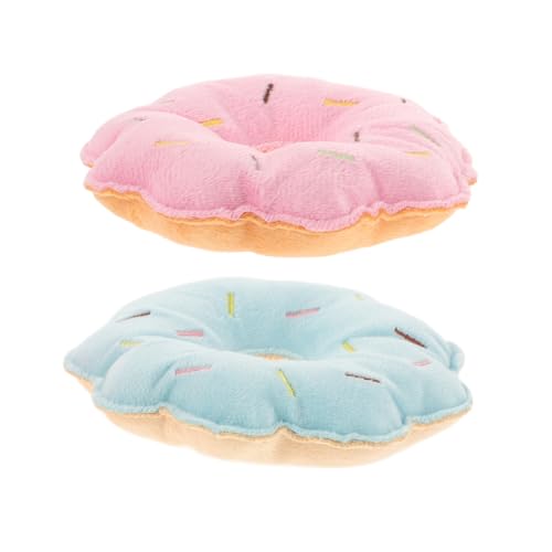 VILLFUL 2er-Pack Flauschiges Hundespielzeug in Donutform aus Plüsch großes Kauspielzeug für Hunde zur Linderung von Zahnungsschmerzen VILLFUL 2er-Pack Flauschiges Hundespielzeug in Donutform aus Plüsch großes Kauspielzeug für Hunde zur Linderung von Zahnungsschmerzen von VILLFUL