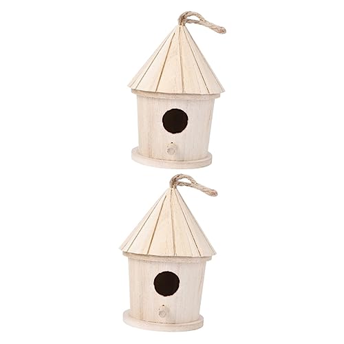 VILLFUL 2 Stücke Vogelnest Turm Holz Vögel Bett Für Outdoor Garten von VILLFUL