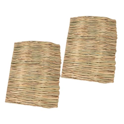 VILLFUL 2Stücke Natürliche Grasmatte für Kleintiere Handgewebte Heumatte für Meerschweinchen Vielseitige Einstreu und Kauspielzeug für Gesundheit VILLFUL 2Stücke Natürliche Grasmatte für Kleintiere Handgewebte Heumatte für Meerschweinchen Vielseitige Einstreu und Kauspielzeug für Gesundheit von VILLFUL