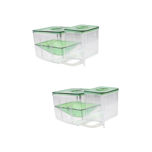 VILLFUL 2 Stücke Box Acryl Fisch Inkubator Box Für Aquarium Zucht Isolation Tank Für Schwangere Fische von VILLFUL