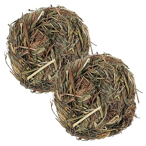 VILLFUL 2stücke Hamster Und Kaninchen Kauspielzeug Heu Natürliche Grasbälle Zahnpflege Und Beschäftigung Für Kleintiere Knabbern Und VILLFUL 2stücke Hamster Und Kaninchen Kauspielzeug Heu Natürliche Grasbälle Zahnpflege Und Beschäftigung Für Kleintiere Knabbern Und von VILLFUL