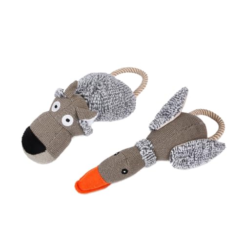 VILLFUL Interaktives Hundespielzeug-Set Plüsch Quietschspielzeug für Welpen Haustier-Sound-Spielzeug lustiges Hundespielzeug VILLFUL Interaktives Hundespielzeug-Set Plüsch Quietschspielzeug für Welpen Haustier-Sound-Spielzeug lustiges Hundespielzeug von VILLFUL