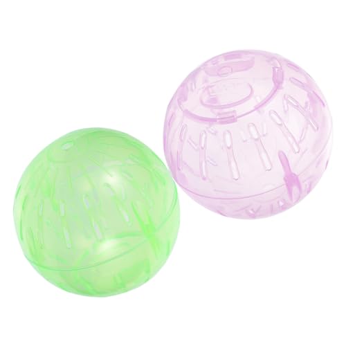 VILLFUL 10 cm Hamsterbälle Spielzeug Gymnastikbälle für Haustiere Laufbälle aus Kunststoff für Hamster Rennmäuse Chinchillas Meerschweinchen von VILLFUL