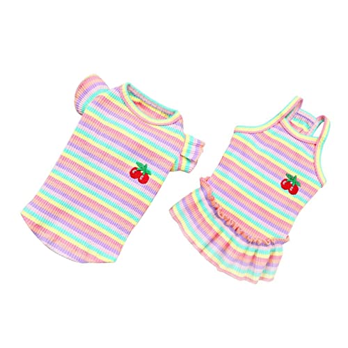 VILLFUL 2st Kleidung Für Haustiere ädchenkostüme Nachthemd Für ädchen ädchen-unterhemd ädchen Weste ädchen Nachtwäsche ädchenkleidung Hundekleid Rosa 5% Elasthan Rock Kleiner Hund VILLFUL 2st Kleidung Für Haustiere ädchenkostüme Nachthemd Für ädchen ädchen-unterhemd ädchen Weste ädchen Nachtwäsche ädchenkleidung Hundekleid Rosa 5% Elasthan Rock Kleiner Hund von VILLFUL