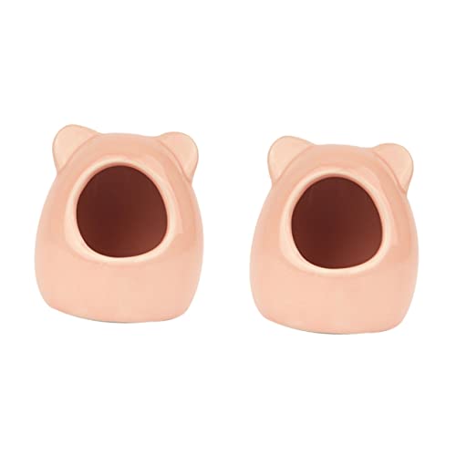 VILLFUL 2 Stück Keramik-hamsternest Kleines Haustiernest Kühlnest Für Kleintiere Hamster Haus Haustierbedarf VILLFUL 2 Stück Keramik-hamsternest Kleines Haustiernest Kühlnest Für Kleintiere Hamster Haus Haustierbedarf von VILLFUL
