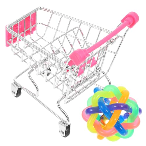 VILLFUL 2stücke Parrot Mini Einkaufswagen Spielzeug Kauspielzeug Für Vögel Interaktives Trainingsspielzeug Mit Buntem Ball Für Kleine Bis Mittelgroße Papageien VILLFUL 2stücke Parrot Mini Einkaufswagen Spielzeug Kauspielzeug Für Vögel Interaktives Trainingsspielzeug Mit Buntem Ball Für Kleine Bis Mittelgroße Papageien von VILLFUL