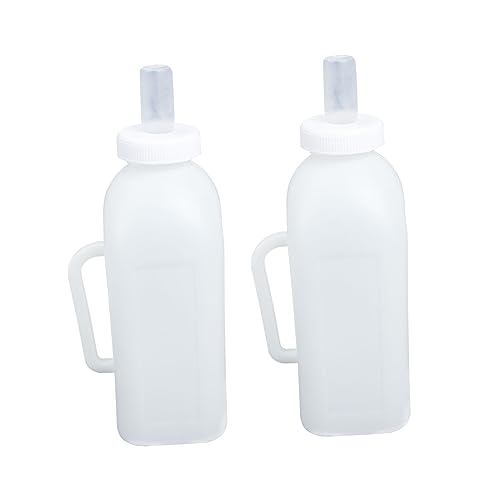 VILLFUL 2st Stillflasche Für Haustiere Plastikbehälter Viehfütterungsausrüstung Behälter Für Ziegenmilch Milchflasche Für Lamm Kätzchenmilch Halter Rinder Und Schafe Die Kuh Kieselgel Baby von VILLFUL