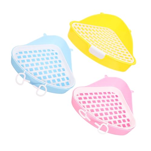 VILLFUL 3 Stück Haustiertoilette, Töpfchenunterlage, Halter, Meerschweinchentöpfchen, Toilette Für Kaninchen, Kunststoff, Haustiertöpfchen, Kleintiertoilette Für Den Innenbereich, VILLFUL 3 Stück Haustiertoilette, Töpfchenunterlage, Halter, Meerschweinchentöpfchen, Toilette Für Kaninchen, Kunststoff, Haustiertöpfchen, Kleintiertoilette Für Den Innenbereich, von VILLFUL