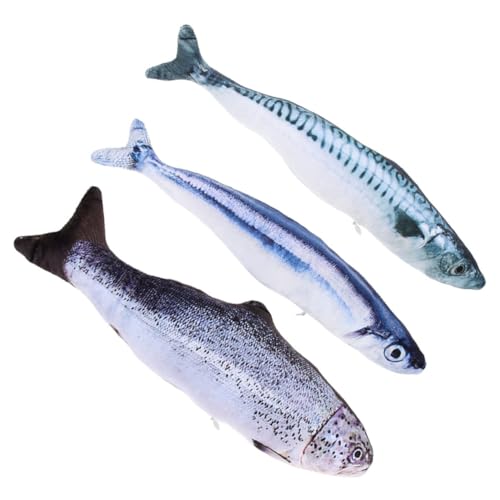 VILLFUL 3 Stück Simulierte Fischspielzeuge, Katzenminzenspielzeug, Fisch, Kätzchenspielzeug, Süßes Katzenspielzeug, Tiermodell, Katzenangelspielzeug, Fischspielzeug Für Katzen, VILLFUL 3 Stück Simulierte Fischspielzeuge, Katzenminzenspielzeug, Fisch, Kätzchenspielzeug, Süßes Katzenspielzeug, Tiermodell, Katzenangelspielzeug, Fischspielzeug Für Katzen, von VILLFUL