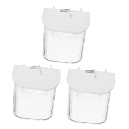 VILLFUL 3 Stück Teiliges Vogelkäfig Futterset Plastik Futternapf für Papageien und Kleine wasserdichte Futterstation für Sauberes Fressen Einfache Installation mit Federmechanismus VILLFUL 3 Stück Teiliges Vogelkäfig Futterset Plastik Futternapf für Papageien und Kleine wasserdichte Futterstation für Sauberes Fressen Einfache Installation mit Federmechanismus von VILLFUL