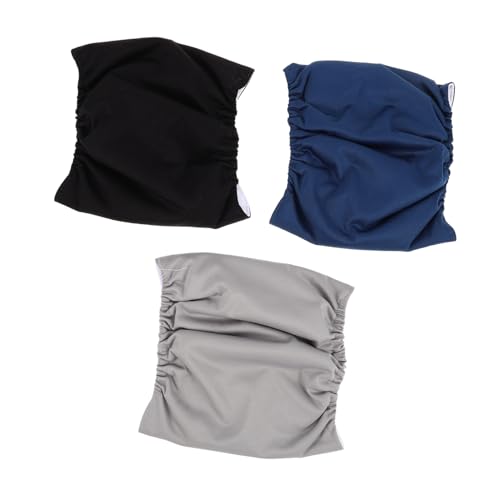 VILLFUL 3 Stück Wiederverwendbare für Rüden Waschbare Bauchbänder Schwarz und Blau Praktisch für Untrainierte Welpen und Inkontinenz Sicherer Sitz für Optimalen VILLFUL 3 Stück Wiederverwendbare für Rüden Waschbare Bauchbänder Schwarz und Blau Praktisch für Untrainierte Welpen und Inkontinenz Sicherer Sitz für Optimalen von VILLFUL