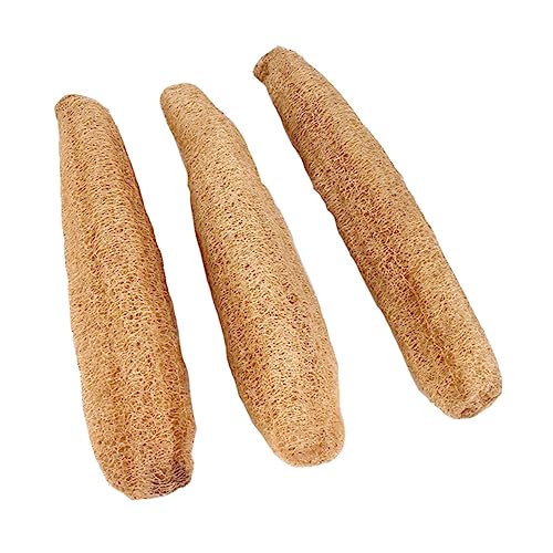 VILLFUL 3-teiliges Hamsterspielzeug Tier-backenzahnspielzeug Luffa-Spielzeug Fördert Zahnhygiene Und Kauinstinkt Leicht Und Tragbar Für Kleintiere von VILLFUL