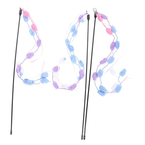 VILLFUL Interaktiver Katzenstab 3-teilig Bunte Katzenangel Für Hauskatzen Spielzeug Zum Knabbern Und Toben VILLFUL Interaktiver Katzenstab 3-teilig Bunte Katzenangel Für Hauskatzen Spielzeug Zum Knabbern Und Toben von VILLFUL
