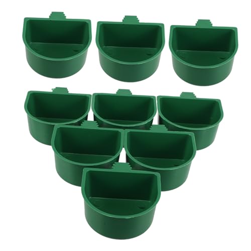 VILLFUL 30 Stück Teiliges Mini Kunststoff Papageien Futterbecher mit Stabilem Clip Vogelkäfig Futter Wasserschalen für Wellensittich Nymphensittich Kanarienvogel und Andere Kleinvögel von VILLFUL
