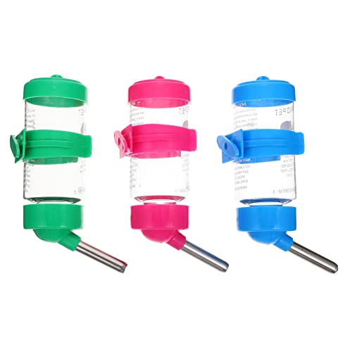 VILLFUL Wasserspender Für Kleintiere 3-teilige Trinkflasche Für Hamster Automatische Haustiertränke Hängende Wasserflasche Für Chinchilla VILLFUL Wasserspender Für Kleintiere 3-teilige Trinkflasche Für Hamster Automatische Haustiertränke Hängende Wasserflasche Für Chinchilla von VILLFUL