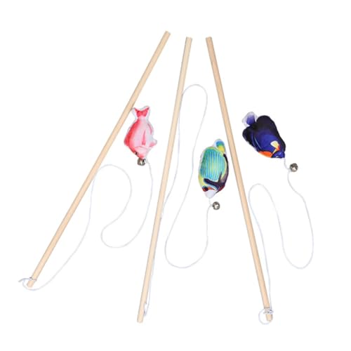 VILLFUL 3Stücke Teiliges Katzenspielzeug Kätzchen Teaser Sticks mit Katzenminze Kreatives Interaktives für Katzen Fördert Aktivität und Gesundheit VILLFUL 3Stücke Teiliges Katzenspielzeug Kätzchen Teaser Sticks mit Katzenminze Kreatives Interaktives für Katzen Fördert Aktivität und Gesundheit von VILLFUL