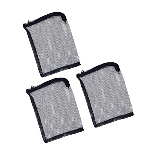 VILLFUL 3 Stücke 27x30cm Schwarz Nylon Mesh Filter Tasche Garnelen Filter Aquarium Zubehör von VILLFUL