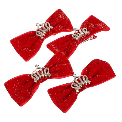 VILLFUL 4 Stück Haarnadeln Mit Schleife Für Hunde Hundekleidung Zubehör Haarschmuck Für Haustiere Hochzeitsfeiern Accessoires VILLFUL 4 Stück Haarnadeln Mit Schleife Für Hunde Hundekleidung Zubehör Haarschmuck Für Haustiere Hochzeitsfeiern Accessoires von VILLFUL
