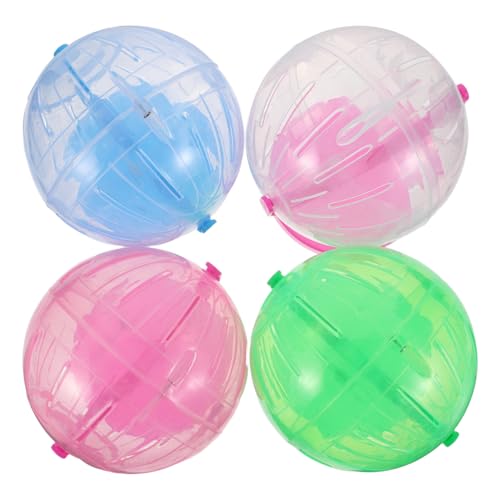 VILLFUL 4 Stück Hamsterball-Spielzeug: Laufball, Fitnessrad Für Kleintiere, Interaktives Haustierspielzeug Für Zwerghamster, Chinchillas, Ratten VILLFUL 4 Stück Hamsterball-Spielzeug: Laufball, Fitnessrad Für Kleintiere, Interaktives Haustierspielzeug Für Zwerghamster, Chinchillas, Ratten von VILLFUL