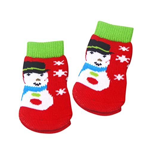 VILLFUL 4 Stück Haustiersocken Weihnachtskostümzubehör Für Haustiere Welpensocken Hundesocken Weihnachtssocken Für Hunde Hundezehengriffe Hundeboden Socken Warmer Gürtel Rot Karikatur VILLFUL 4 Stück Haustiersocken Weihnachtskostümzubehör Für Haustiere Welpensocken Hundesocken Weihnachtssocken Für Hunde Hundezehengriffe Hundeboden Socken Warmer Gürtel Rot Karikatur von VILLFUL