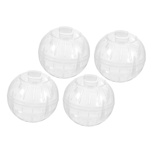 VILLFUL 4 Stück Jogging-Ball- Hamster-Übungsbälle Rennmaus-Gymnastikball Übungsbälle für Käfigratten Rennmaus-Laufball Interaktives Katzenspielzeug Mausball Plastik Transparent VILLFUL 4 Stück Jogging-Ball- Hamster-Übungsbälle Rennmaus-Gymnastikball Übungsbälle für Käfigratten Rennmaus-Laufball Interaktives Katzenspielzeug Mausball Plastik Transparent von VILLFUL