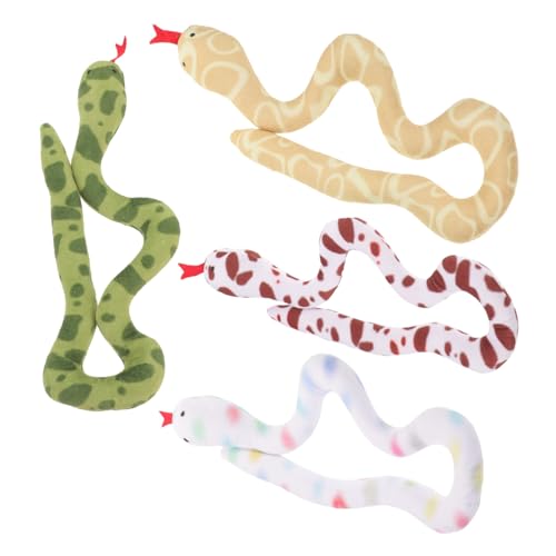 VILLFUL 4pc Kätzchen Teaser Spielzeug Plüsch Schlange Katze Interaktive Lecken Kauen Spielzeug für Indoor Katzen VILLFUL 4pc Kätzchen Teaser Spielzeug Plüsch Schlange Katze Interaktive Lecken Kauen Spielzeug für Indoor Katzen von VILLFUL