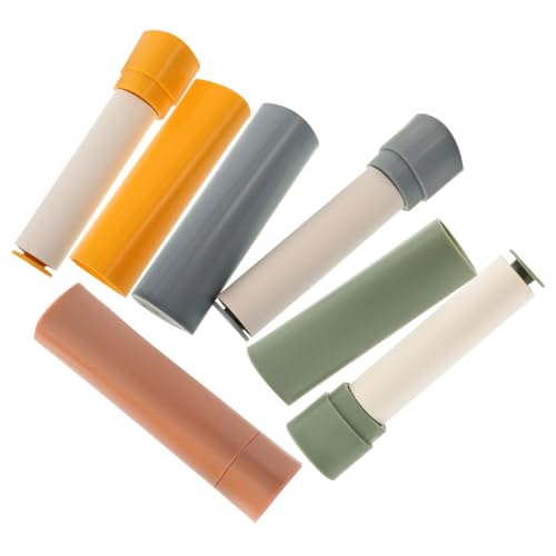 VILLFUL 4 Stück Mini Fusselroller Tragbarer Kleberoller für Kleidung Möbel Auto Mit Schichten Abreißbarem Klebepapier Effektiver Tierhaarentferner Grün Blau Khaki von VILLFUL