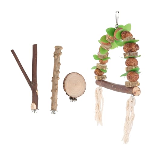 VILLFUL 4 Stück Papageienständer, Papageienstangen, Sitzstangenständer, Sitzstange Für Vögel, Vogel Sitzstangen Für Papageien, Papageien Spielständer Plattform, Große Papageien VILLFUL 4 Stück Papageienständer, Papageienstangen, Sitzstangenständer, Sitzstange Für Vögel, Vogel Sitzstangen Für Papageien, Papageien Spielständer Plattform, Große Papageien von VILLFUL